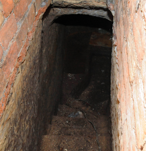 Discovery: The cave was behind a door in the cellar of the house (SWNS)