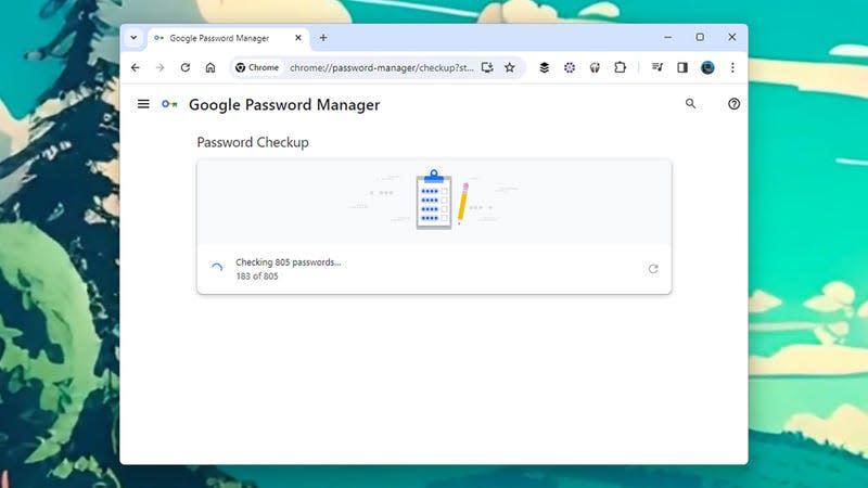 Google can also run checks your passwords. - Screenshot: Google Password Manager
