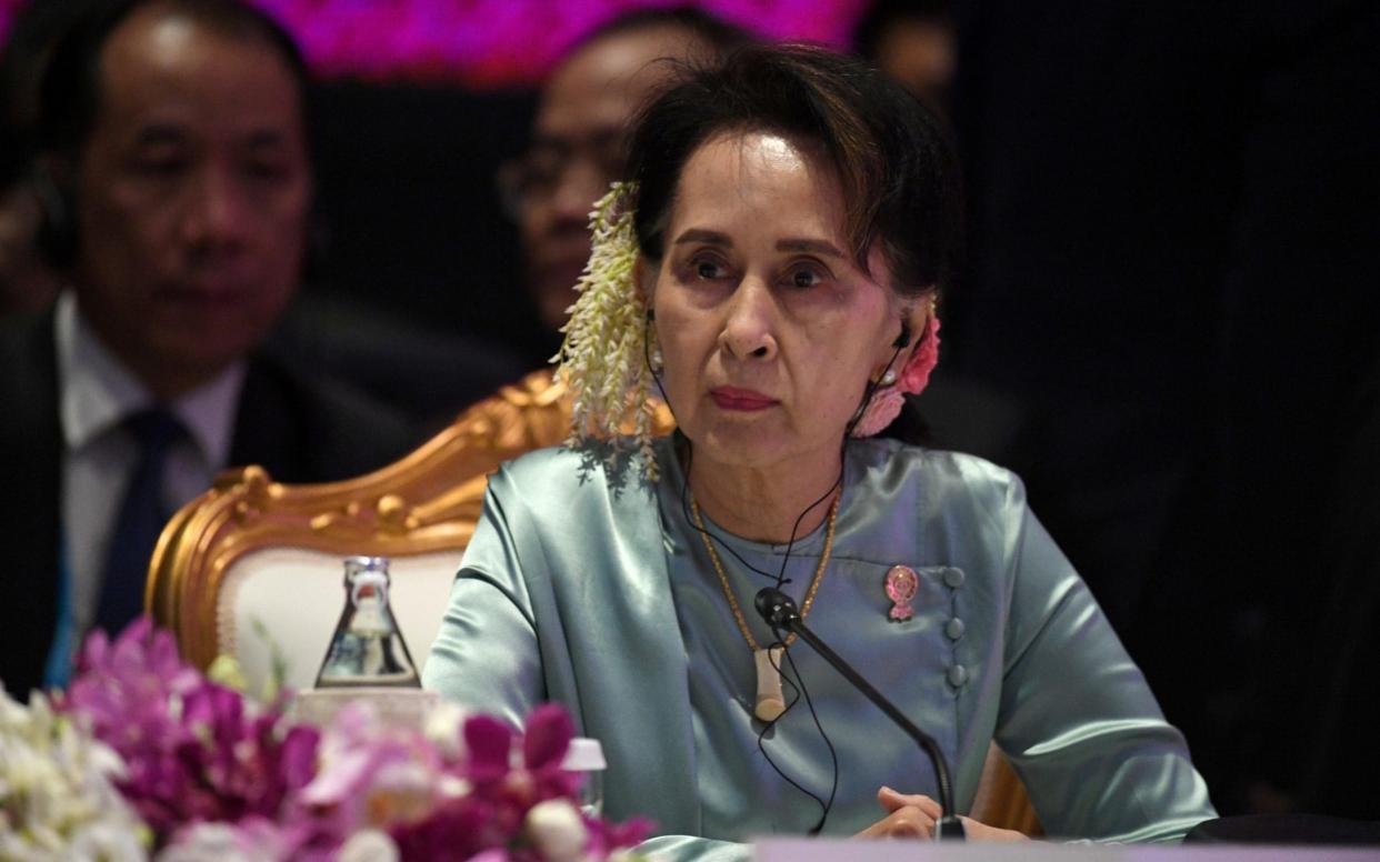 State Counsellor of Myanmar Aung San Suu Kyi attends the 22nd ASEAN Plus Three Summit in Bangkok, Thailand, November 4, 2019. - Reuters