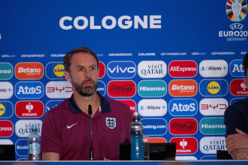 England manager Gareth Southgate during a press conference at Cologne Stadium -Credit:PA