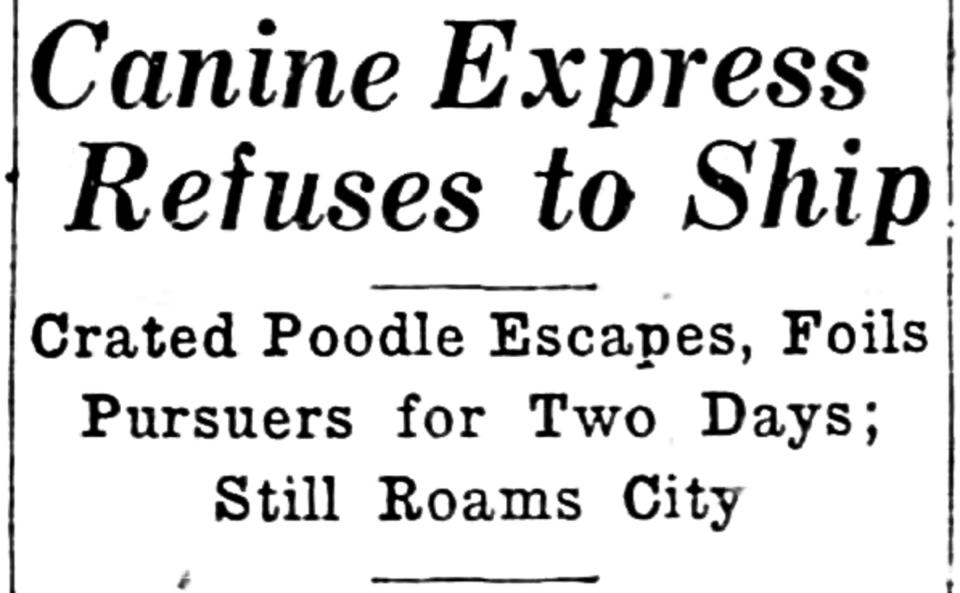 Ripped from the headlines, April 1924.