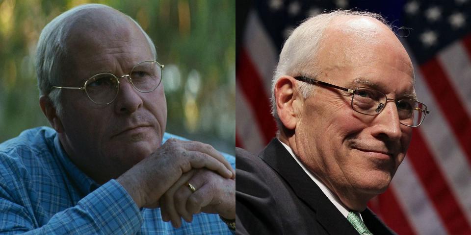 1) Christian Bale as Dick Cheney