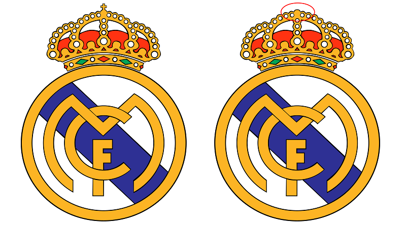 Why do Real Madrid have a crown on their crest and which other