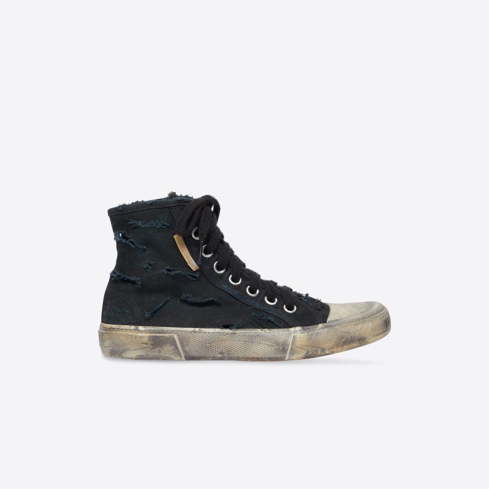 Balenciaga Limited Edition Paris High Top Sneaker Full Destroyed