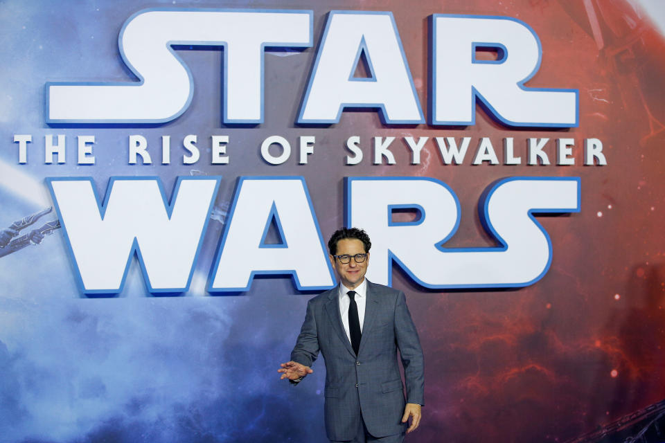 Director J.J. Abrams poses as he attends the premiere of "Star Wars: The Rise of Skywalker" in London, Britain, December 18, 2019. REUTERS/Henry Nicholls