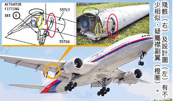 機翼殘骸現東非 疑屬失蹤馬航