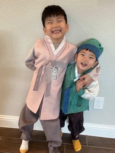 PHOTO: James, 3, (R), was identified as one of the victims of the Allen, Texas, mass shooting. His brother, William 6, (L) survived. (Kyu Cho/Facebook)