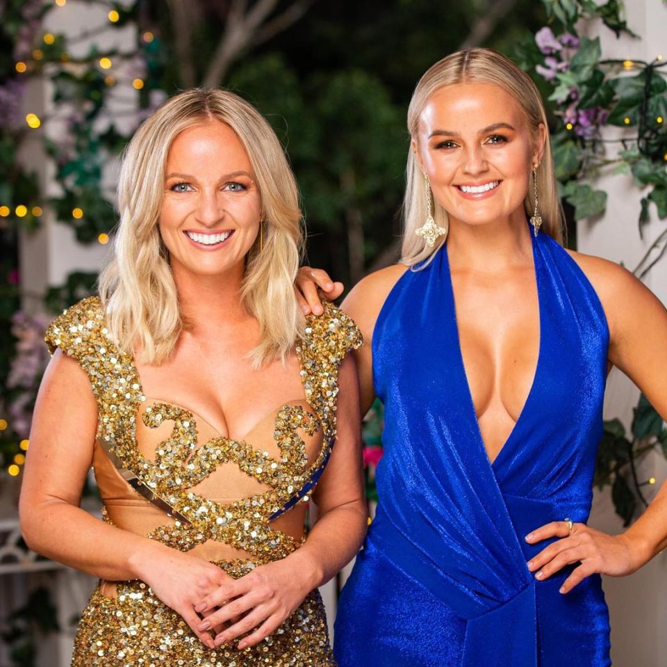 Becky and Elly Miles have shared their anger over Pete's decision to break up with Becky just days after they filmed the finale. Photo: Ten