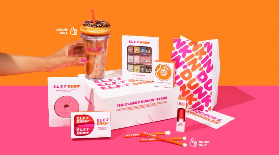 elf Cosmetics x Dunkin' Donuts 聯名彩妝 圖/elf Cosmetics