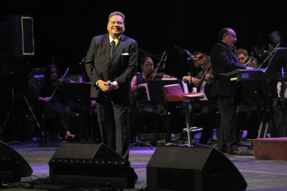 MEXICO CITY, MEXICO - JULY 14:Jorge Muñiz performs during a tribute concert for Gualberto Castro at Teatro de La Ciudad on July 14, 2019 in Mexico City, Mexico. (Photo by Pedro Martin Gonzalez Castillo/Getty Images)