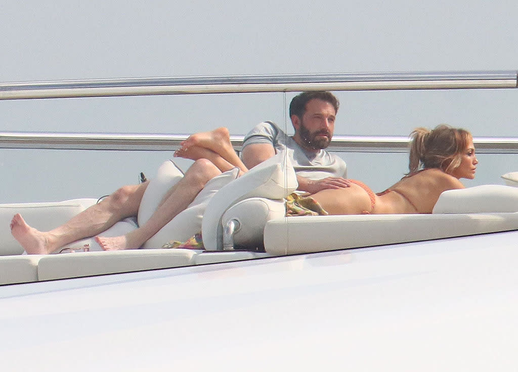 Monaco, MONACO  - *PREMIUM-EXCLUSIVE*  - Jennifer Lopez and Ben Affleck brought their PDA to St Tropez! The couple couldn't keep their hands off of each other during a steamy PDA session while soaking up the sun aboard a yacht.

Pictured: Ben Affleck, Jennifer Lopez

BACKGRID USA 25 JULY 2021 

USA: +1 310 798 9111 / usasales@backgrid.com

UK: +44 208 344 2007 / uksales@backgrid.com

*UK Clients - Pictures Containing Children
Please Pixelate Face Prior To Publication*