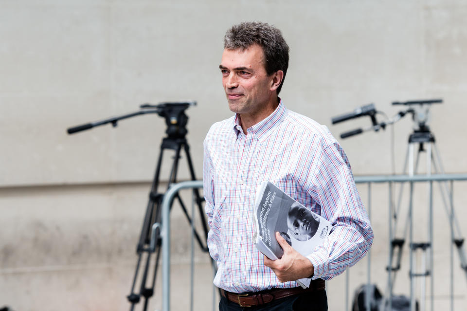 LONDON, UNITED KINGDOM - JULY 21: Liberal Democrat MP Tom Brake leaves the BBC Broadcasting House in central London on 21 July, 2019 in London, England. (Photo credit should read Wiktor Szymanowicz / Barcroft Media via Getty Images)