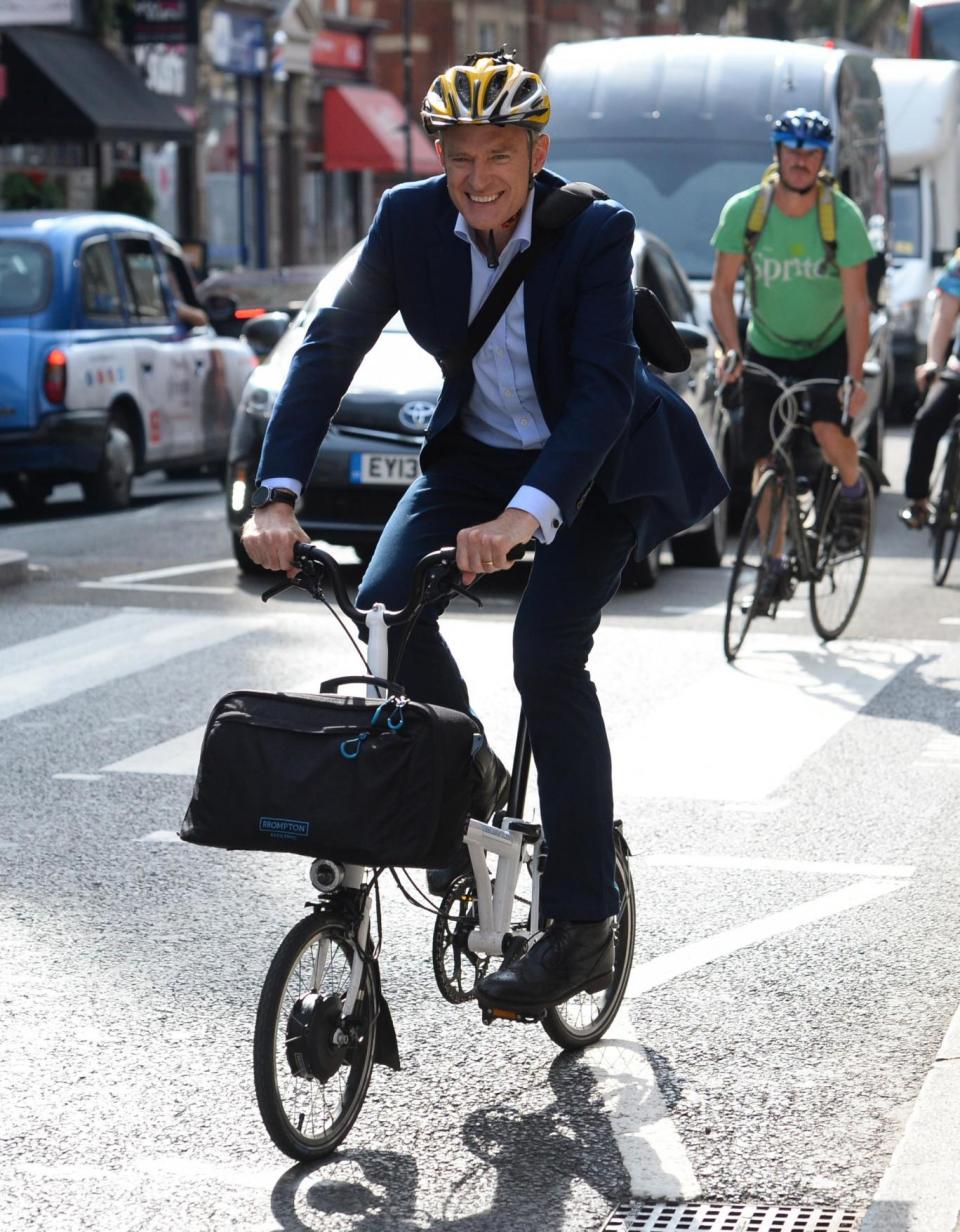 File Photo: Jeremy Vine on his Brompton Bicycle. (PA Wire/PA Images)