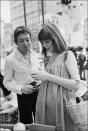 <p>Jane Birkin epitomizes comfort and ease in a cotton sun dress that compliments her bump.</p>