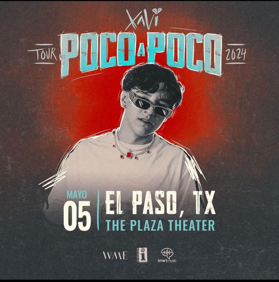 Xavi, the Latin artist known for his corridos tumados, will bring his Poco a Poco Tour to El Paso May 5.