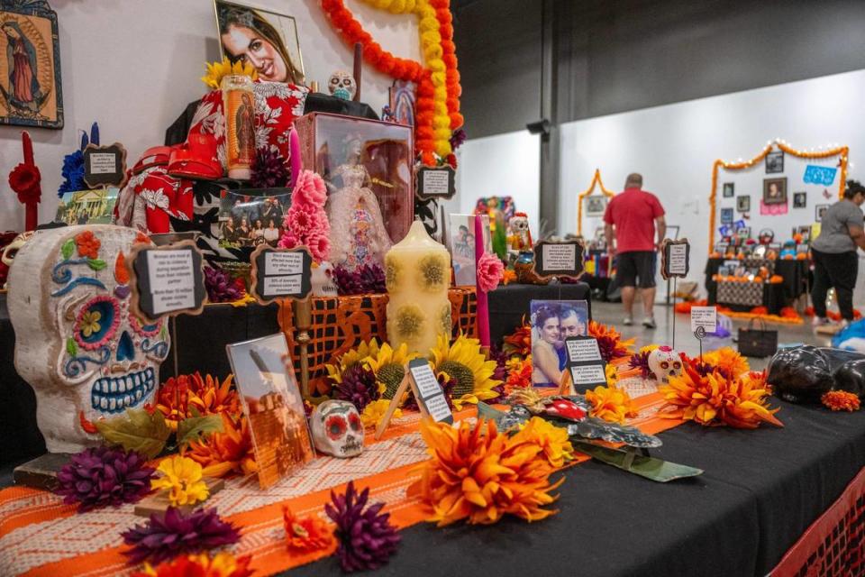 Day of the Dead altars are adorned with ofrendas (Spanish for offerings) in memory of the dead.