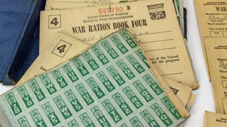 US WWII ration books