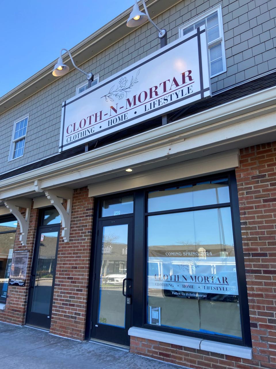 Cloth-n-Mortar boutique opens at Fairport Village Landing in Fairport on May 1, 2024.