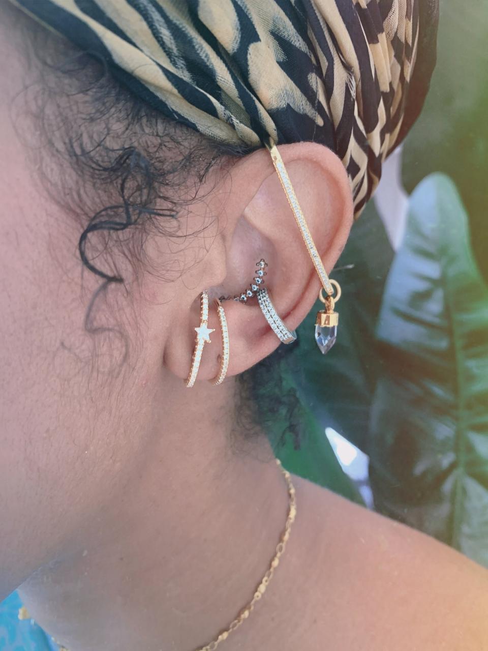 Get <a href="https://www.nirvanawild.com/product/ruben-lobe-cuff-earrings" target="_blank" rel="noopener noreferrer">the Nirvana Wild Ruben lobe cuff earrings for $36﻿</a>