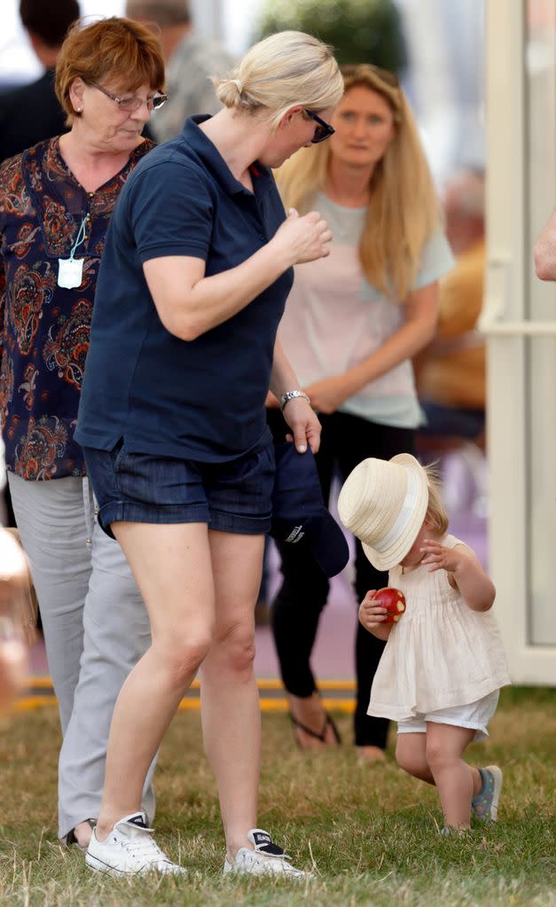 Zara Tindall and daughter Mia Tindall