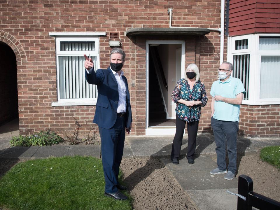 Keir Starmer campaigning in Hartlepool ahead of by-electionPA