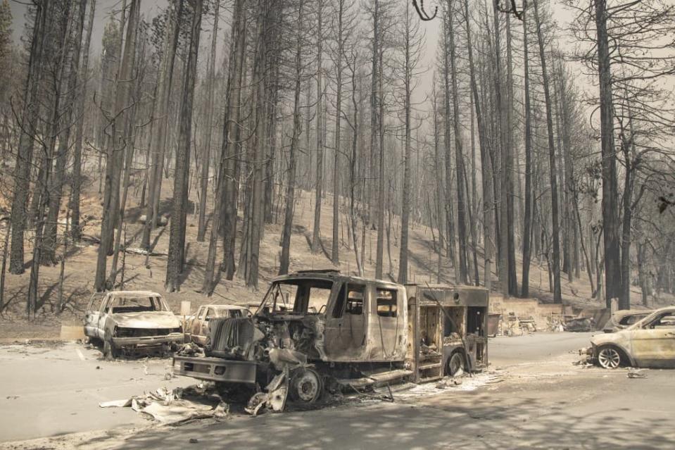 Le Dixie Fire a ravagé cette semaine la ville de Greenville en Californie. L'incendie, qui dévaste l'État américain depuis trois semaines, s'est étendu à plus de 110.000 hectares. - Josh Edelson