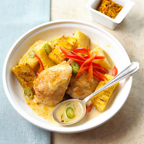 Pineapple Chicken with Serrano Peppers