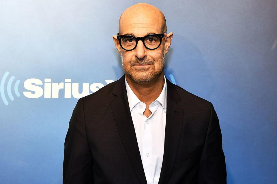 Stanley Tucci visits Radio Andy at SiriusXM Studios on November 14, 2018 in New York City.