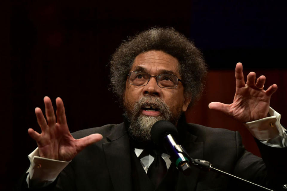 Cornel West is one of the prominent signatories to an open letter calling for the College Board to “restore the integrity” of its African American studies course. (Paul Marotta/Getty Images)