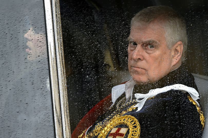 The Duke of York departs Westminster Abbey, London, following the Coronation of King Charles III and Queen Camilla.