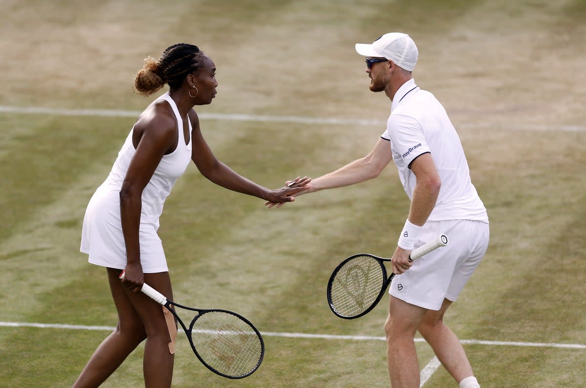 Jamie Murray and Venus Williams went out in round two (Steven Paston/PA) (PA Wire)