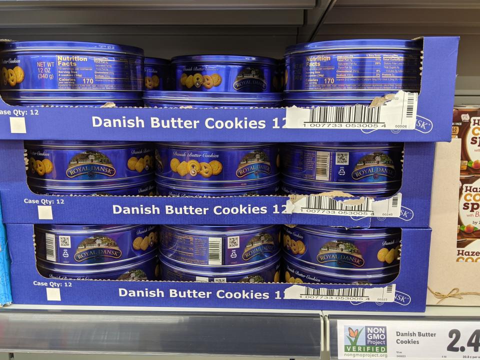 Danish butter cookies at Lidl.