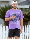 <p>Colton Underwood goes for a walk in his new neighborhood of Sherman Oaks on Jan. 11.</p>