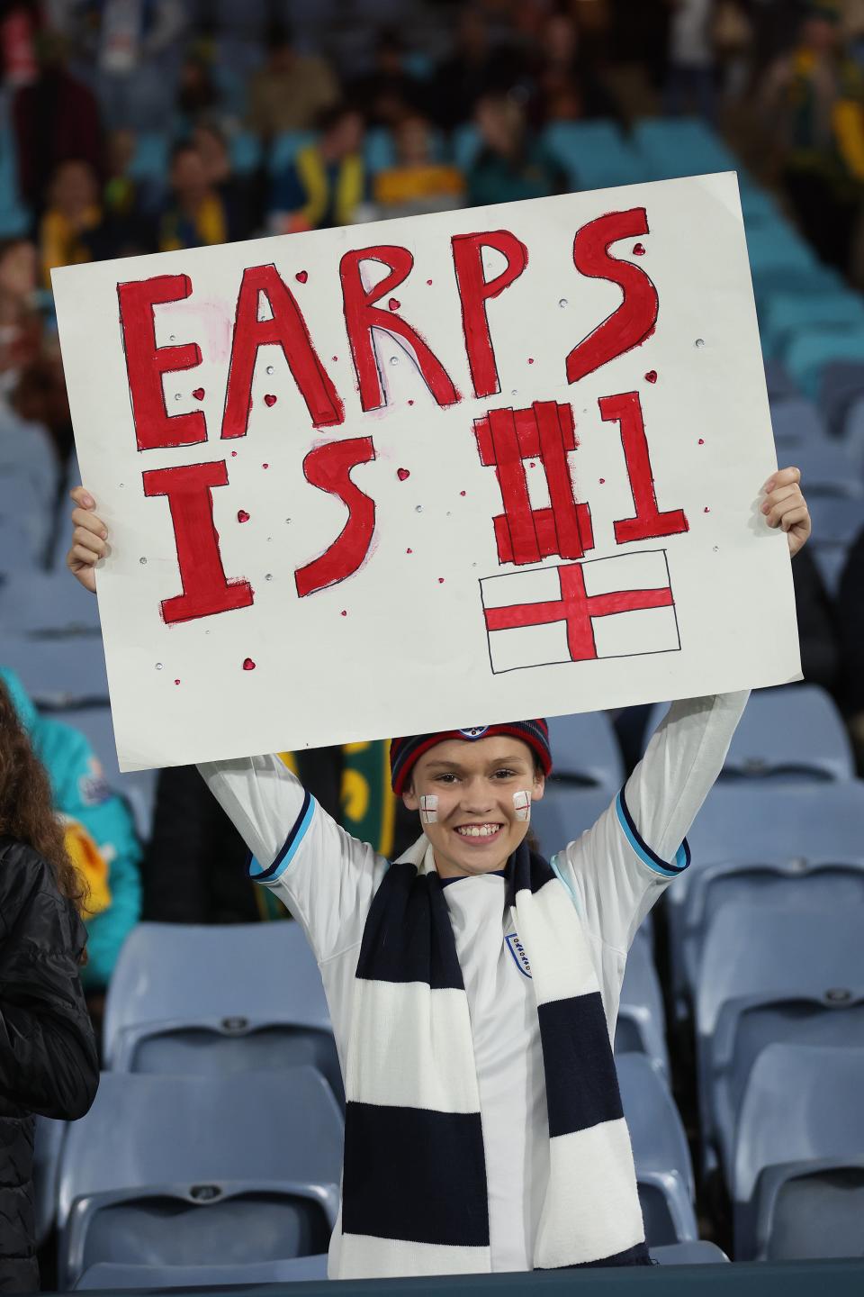 England fans will be outnumbered in the Stadium Australia, but that has not curbed their enthusiasm (Getty Images)