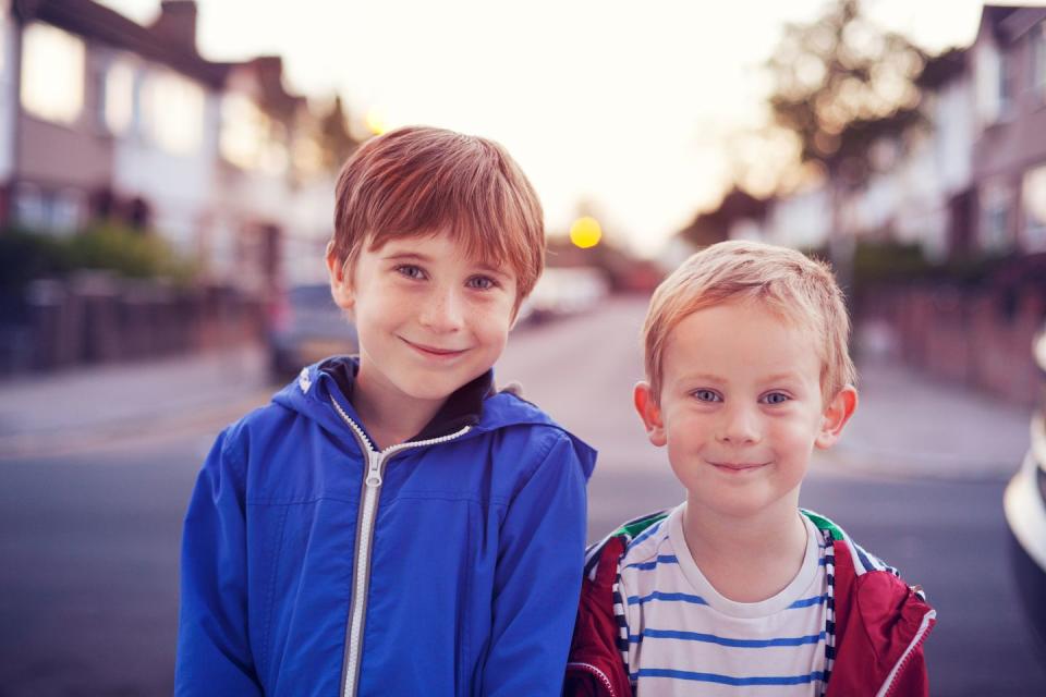 Get younger siblings excited about hand-me-downs.