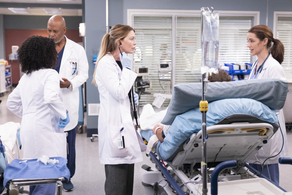 Ellen Pompeo en el episodio 'Wasn't Expecting That'. (Liliane Lathan/ABC via Getty Images) 