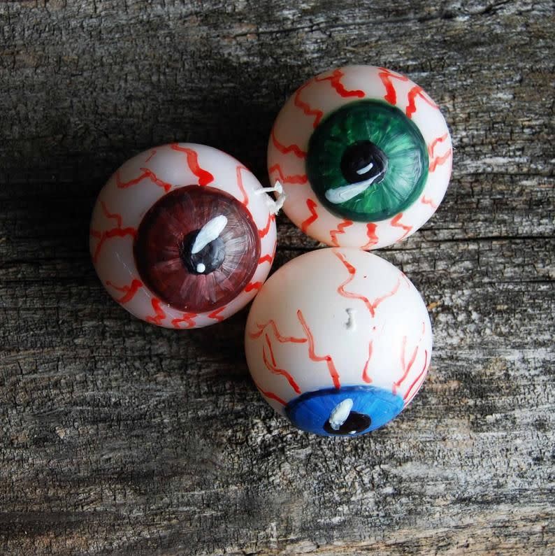 Eyeball Halloween Candles