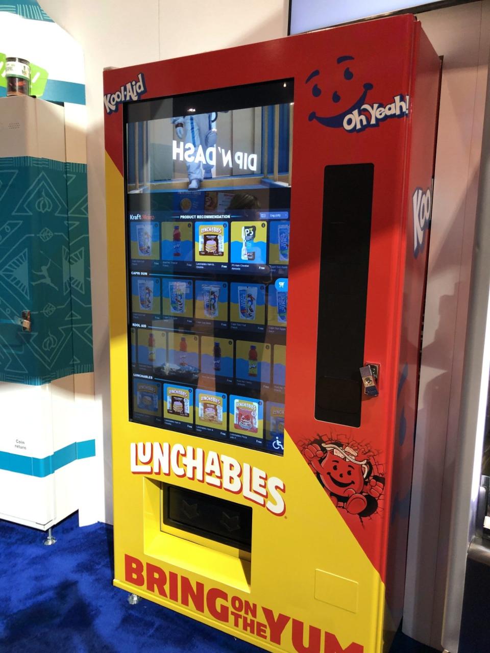 Lunchables vending machine on display at the 2024 National Restaurant Association Show.