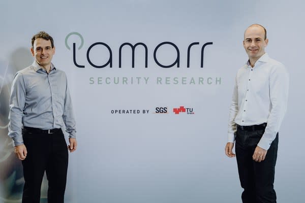 Stefan Mangard, Professor for Secure Systems at TU Graz (left), Martin Schaffer, Global Head of Cybersecurity Services at SGS (right)