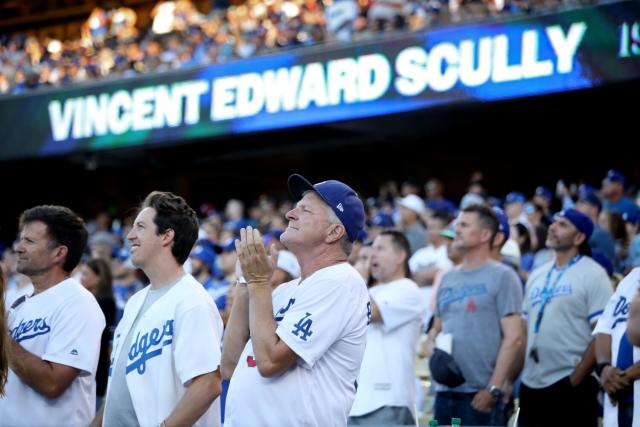 Los Angeles Dodgers RIP Vin Scully It's Time For Baseball Jersey