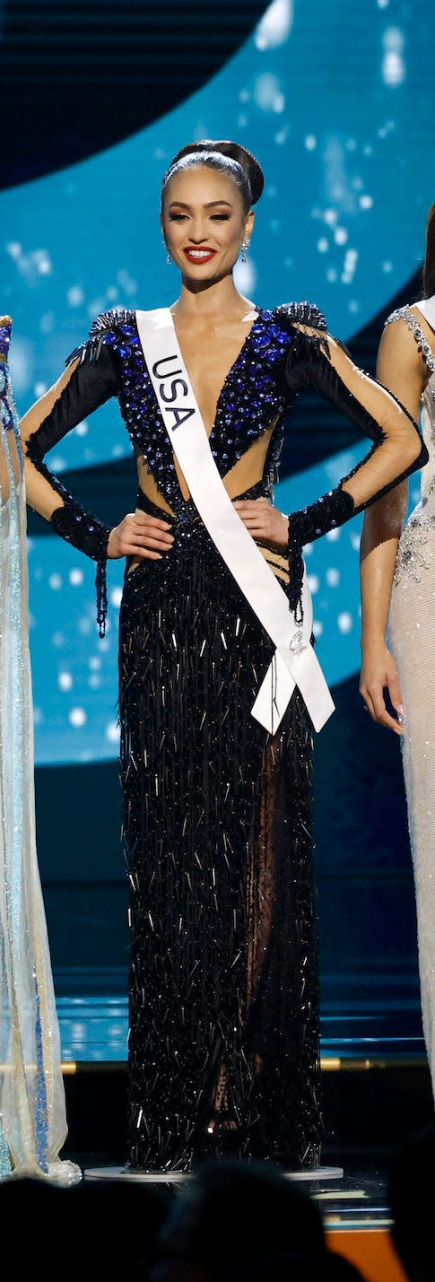 Miss USA competes in the 71st annual Miss Universe pageant.