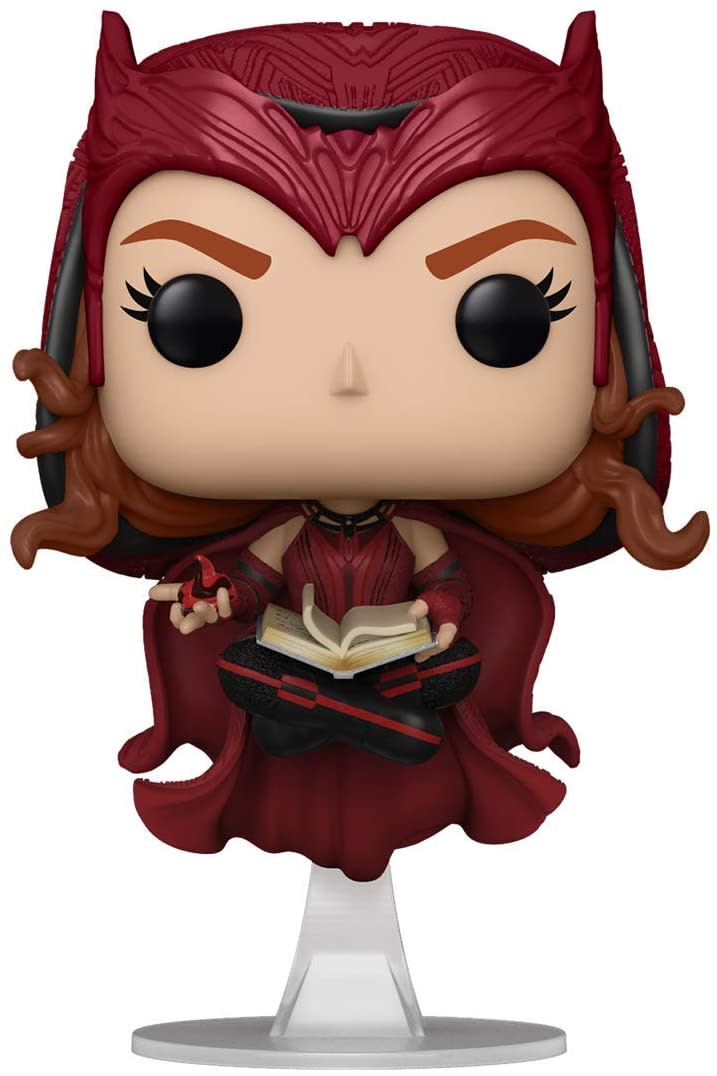 Scarlet Witch Funko sitting cross-legged and reading