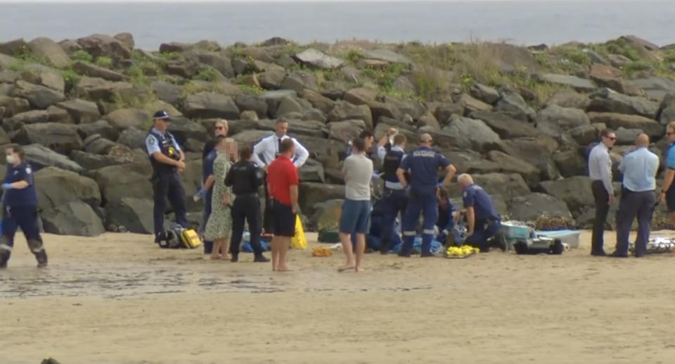 Police and paramedics rushed to the scene at Barrack Point in Warilla at 5.20pm on Thursday after the nine-year-old was struck by lightning. Source: Seven News