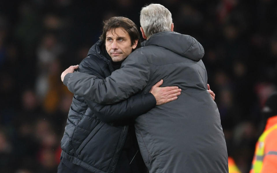 Antonio Conte and Arsene Wenger don’t seem long for their clubs. Neither do most Premier League managers these days. (Getty)