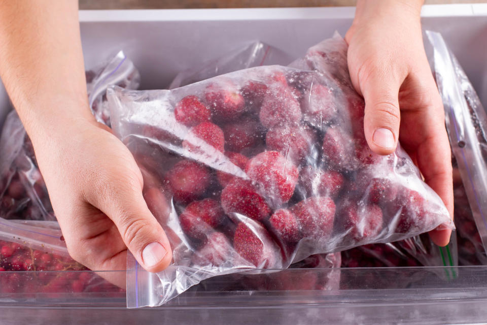 Frozen strawberries