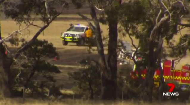 He lit dozens of bushfires in summer around Clonbinane and even torched his own CFA station. Picture: 7 News