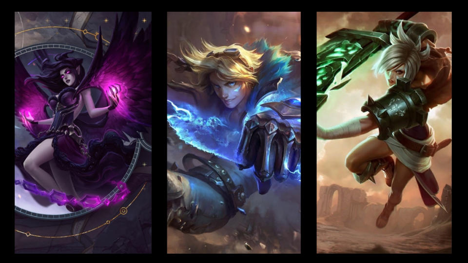 Ezreal, Riven, and Morgana buffed in 3.0. Source: Riot Games