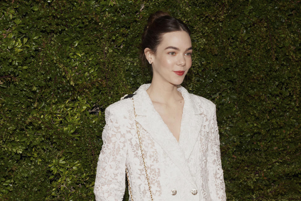 Ximena Lamadrid arrives at The Academy Women's Luncheon presented by CHANEL on Wednesday, Nov. 16, 2022, at Academy Museum of Motion Pictures in Los Angeles. (AP Photo/Allison Dinner)