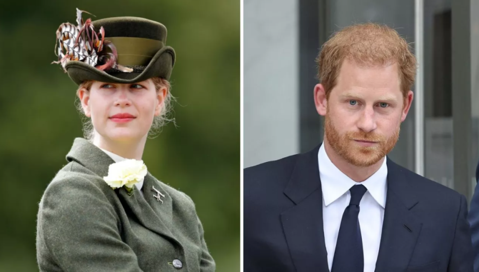 Lady Louise Windsor and prince harry