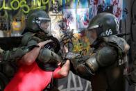 Protest against Chile's government in Santiago